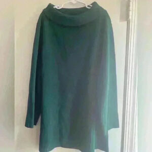 Talbots Green sweater mock collar medium